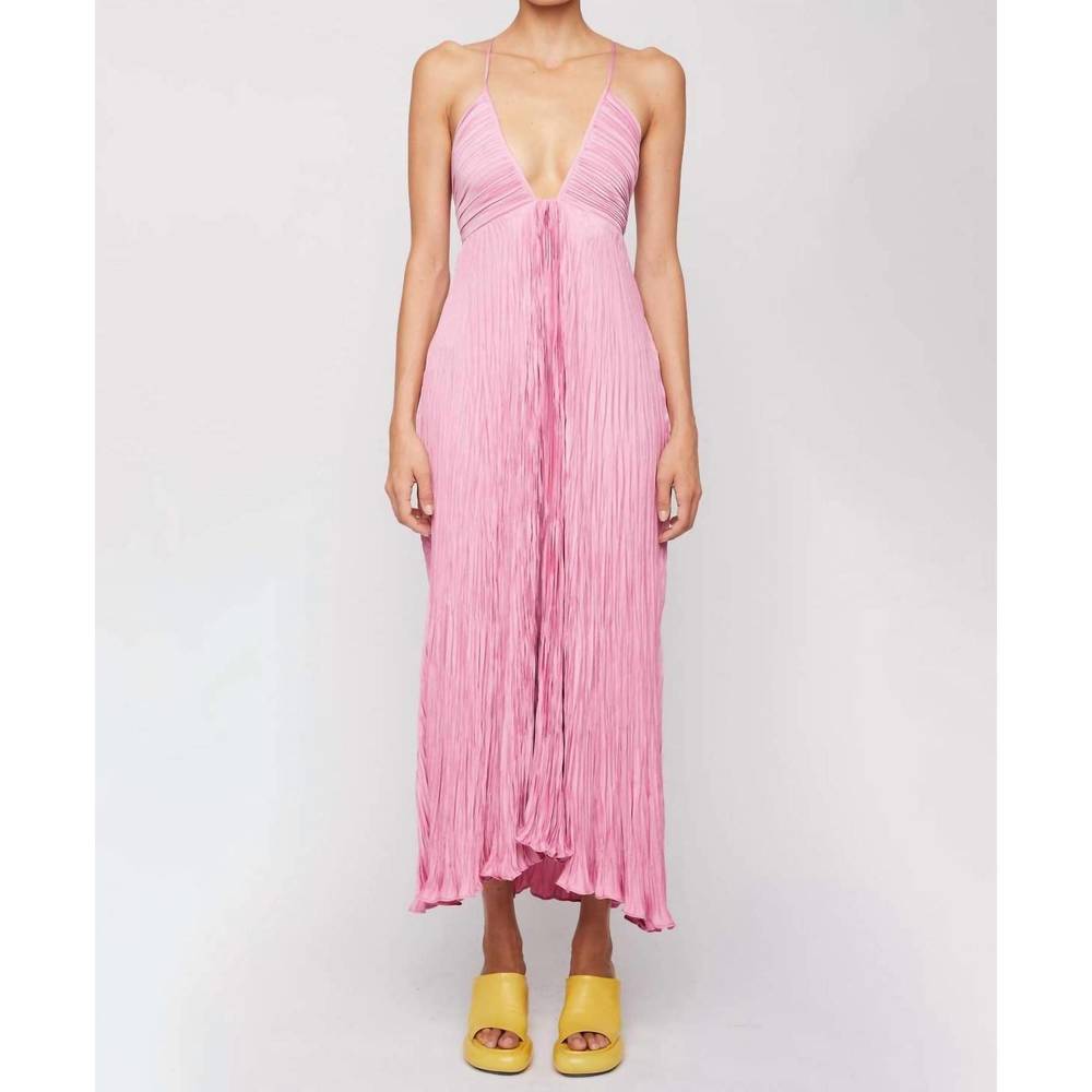 NEW A.L.C. angelina midi dress in rose pink - Picture 1 of 2